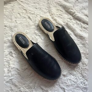 Michael Kors Black Espadrille Slip-On Shoes 8.5